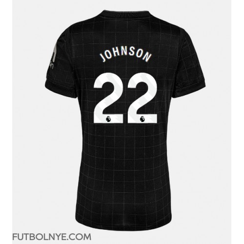 Camiseta Tottenham Hotspur Brennan Johnson #22 Visitante Equipación para mujer 2025-26 manga corta